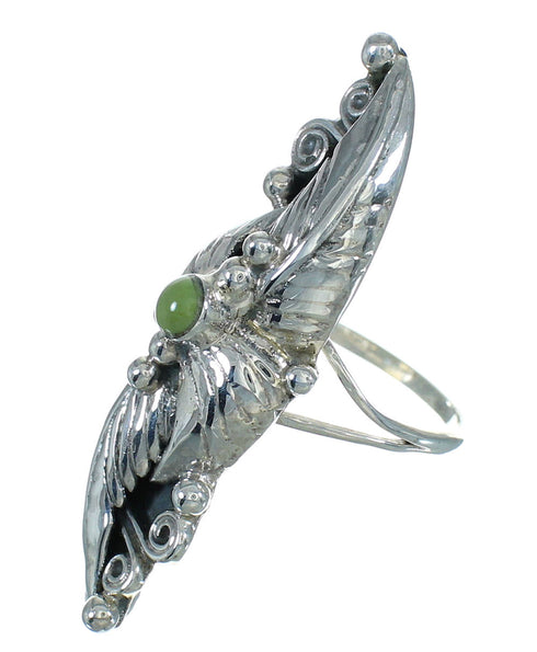 Silver Southwest Turquoise Ring Size 6-1/2 AX90420